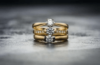 gold jewelry with diamonds