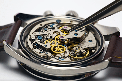 watch being repaired